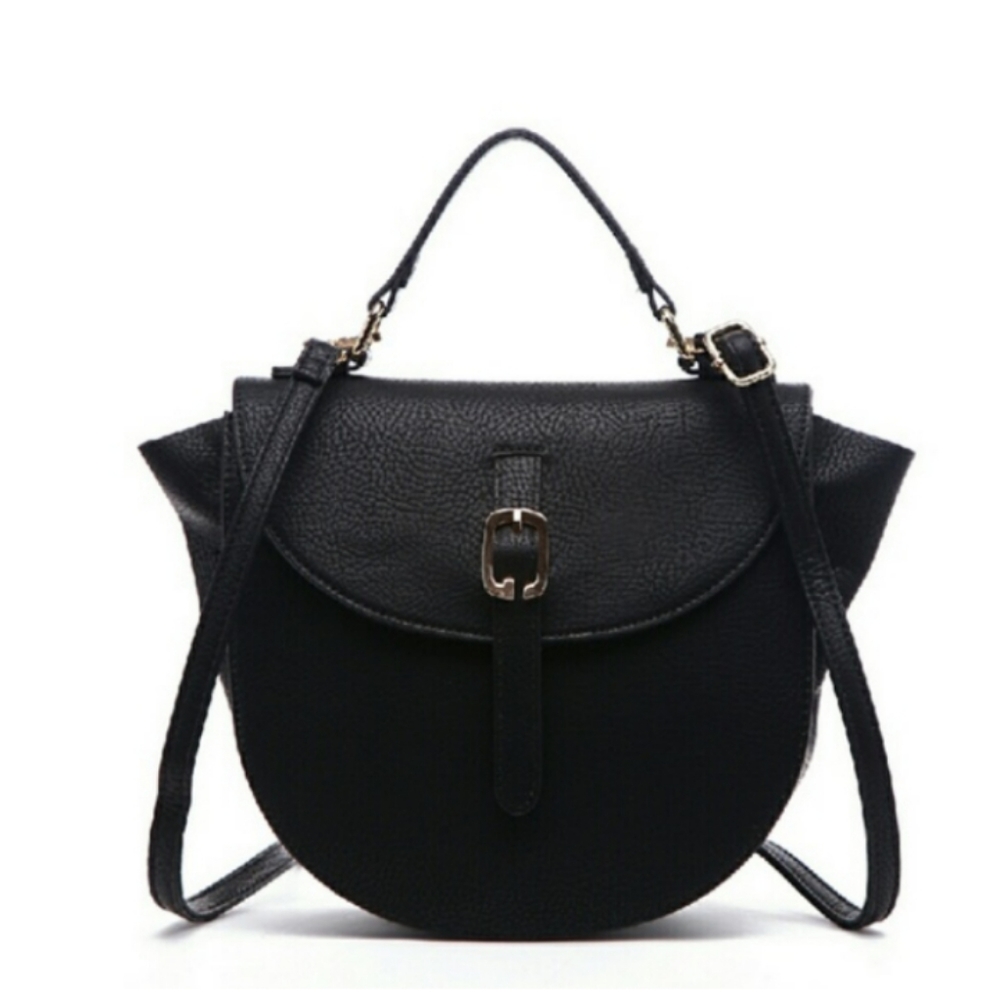 Amina Top Handle Crossbody Bag in Black